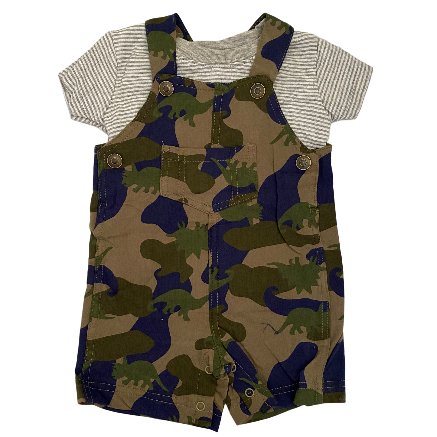 Conjunto jardinera camuflaje Verde